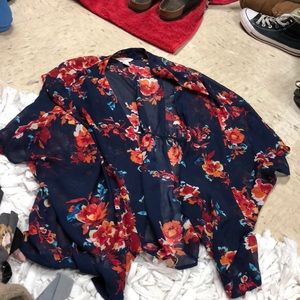 Flowered cardigan